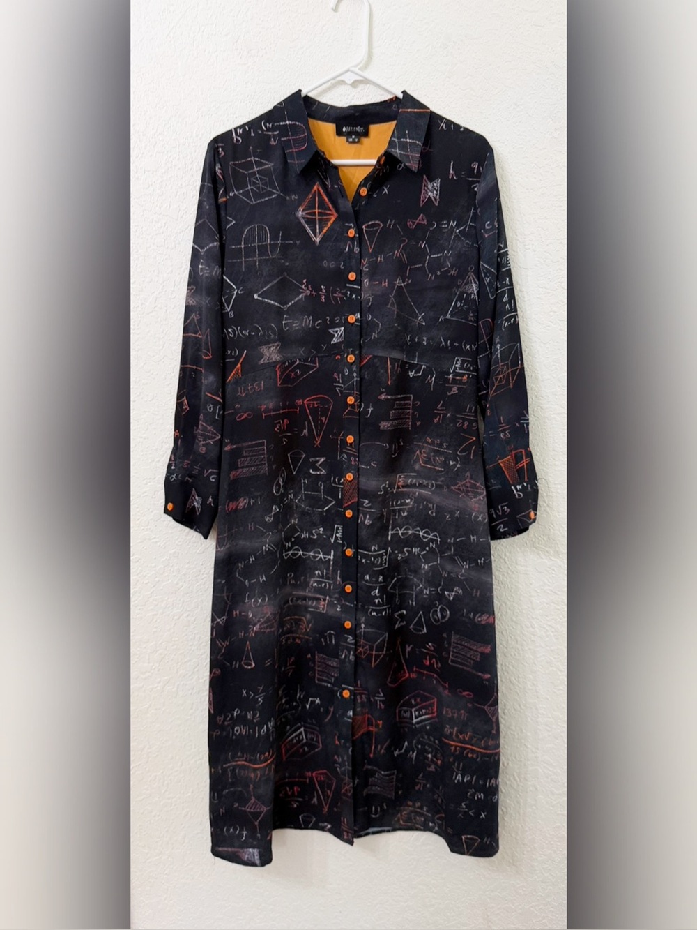 Bright & Beautiful Chalkboard Equation Dress Geometry Math - M